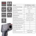 -50~550°C Digital Infrared Thermometer Laser Temperature Meter Non-Contact Pyrometer Imager Hygrometer IR Sensor Termometro