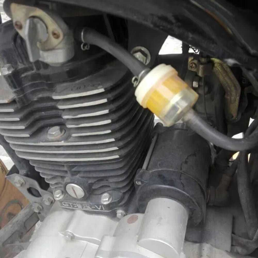 10Pcs Professional Motorcycle Oil Filter Inline Gas Fuel Filter Gasoline Filters Tool for Scooter Moped Scooter Dirt Bike ATV