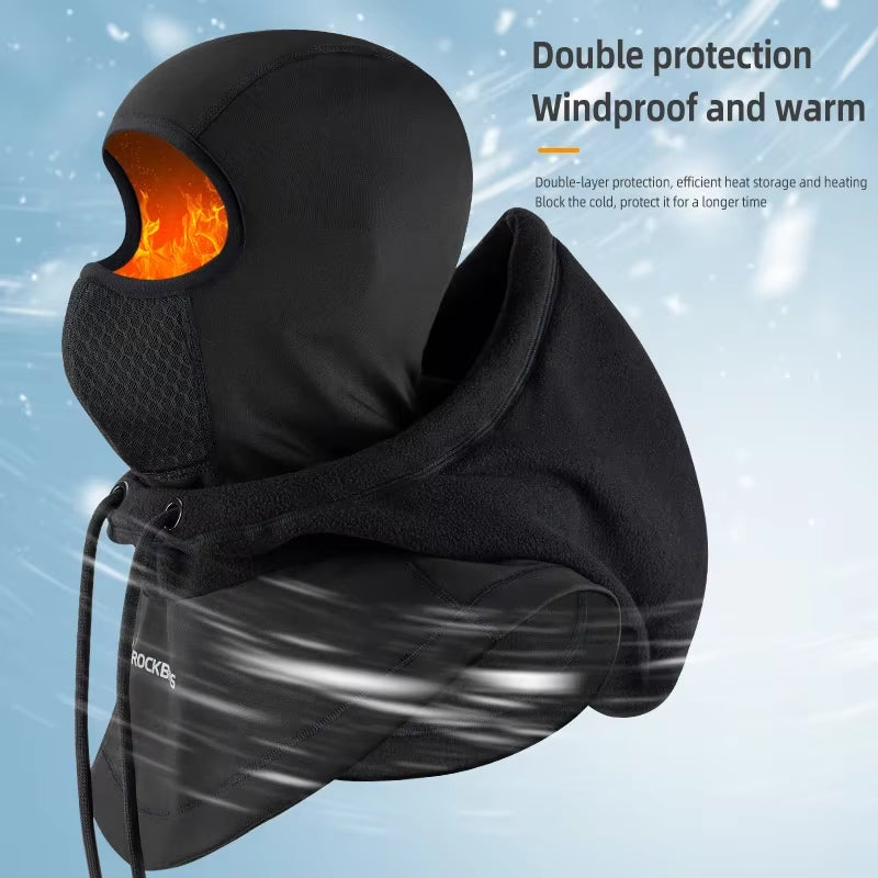 Winter Cycling Mask Fleece Thermal Keep Warm Windproof Full Face Mask Balaclava Ski Mask Fishing Skiing Hat Headwear