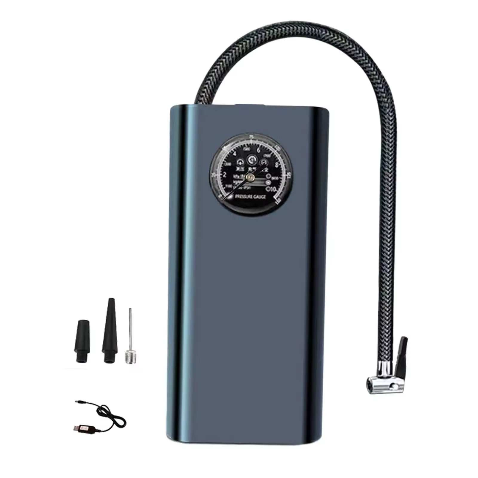 Electric Air Compressor Quick Inflating 12V Handheld Air Pump High Precision Motorcycle Tyre Inflator for Motorbike Auto Bicycle