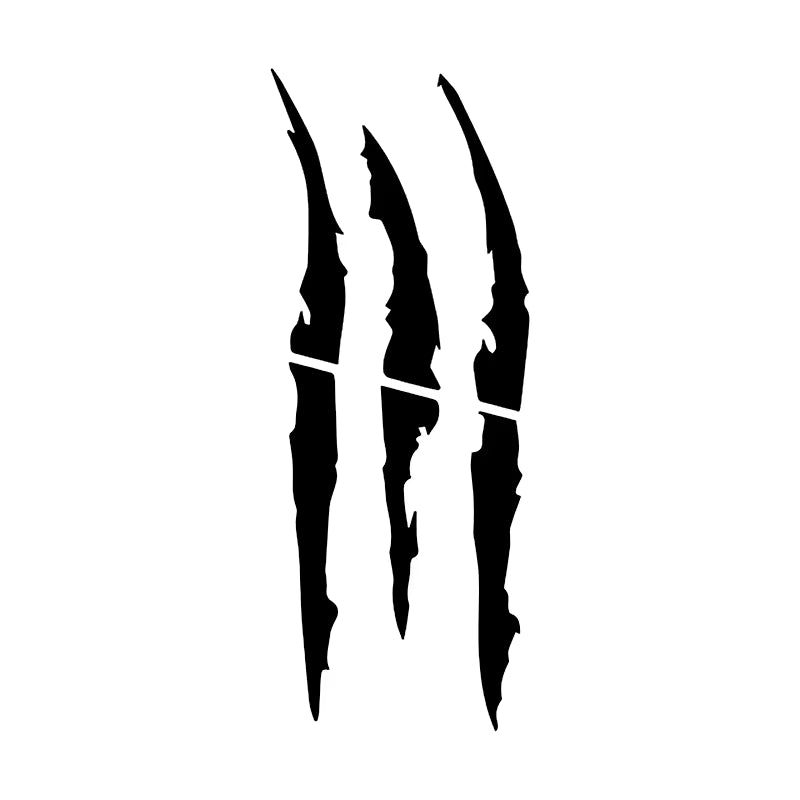 Motorcycle Car Sticker Universal Monster Claw Scratched Stripe Decal Marker Reflective Waterproof Moto Decoration Accessories